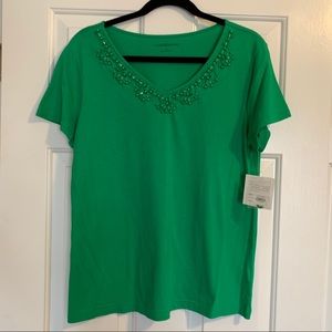 Croft and Barrow Beaded Top